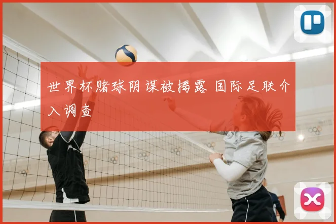 世界杯赌球阴谋被揭露 国际足联介入调查