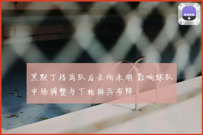 黑默丁格离队后去向未明 影响球队中场调整与下轮排兵布阵